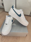 Buty męskie sneakersy Nike Air Force 1 07' biało niebieskie r.44