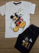 Komplet letni chłopięcy Mickey koszulka+spodenki 5-6 lat
