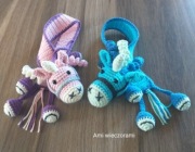 Zakładka do książki na szydełku jednorożec unicorn