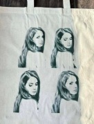 Torba bawełniana torebka tote bag cotton bawełna beżowa lana del rey 