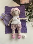 Okazja niemowlak lalka zrobiona na szydełku baby doll