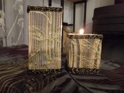 Świeczniki świąteczne / zestaw 2 RĘKODZIEŁO