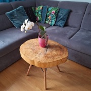 Sprzedam stolik kawowy z pnia drewna 