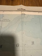 Stara mapa wojskowa WIG Szczecin 1947