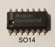 CD4093BCM  Quad 2-Input NAND Schmitt Trigger