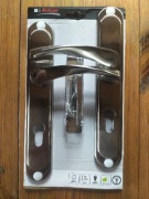 9 szt Klamka do drzwi wew. z dł. szyldem Domino Romana 72 Nikiel szczotk. 