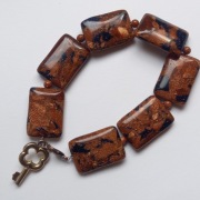 Bransoletka damska, kamień naturalny, piasek pustyni