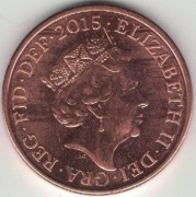 Wielka Brytania 2 pence pensy 2015 - 25,91 mm - nowyy typ - nr 4