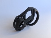 Męski pas cnoty CZARNY Klatka na penisa Chastity BDSM