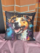 Poszewka, poduszka pies jack russel 40x40  urodziny premium prezent 