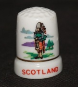 Naparstek Kolekcjonerski Porcelanowy Scotland #2