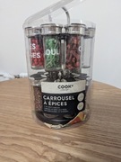 Karuzela na przyprawy stojak dwupoziomowa