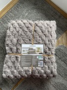 Koc dekoracyjny SMUKEE Home 150x200 cm super miękki szary