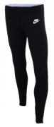 Czarne legginsy dziewczęce Nike bawełniane AJ6842-010 R. S 128-137 cm