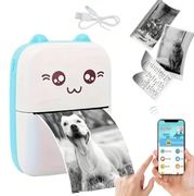 BEZPRZEWODOWA MINI DRUKARKA MOBILNA TERMICZNA DO ZDJĘĆ, NOTATEK, NAUKI