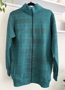 Bluza męska zasuwana na zamek By Power zielona z ciemna grafika rozmiar M