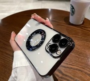 Plecki interamer Etui magnetyczne Clear Apple iPhone 16 Pro czarny