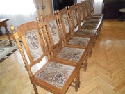 Krzesła styl gdanski + stół