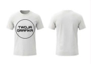 Koszulka Classic S Biała | Własny wzór grafika ze zdjęciem napisem logo