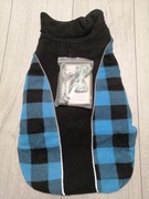 Zestaw XS obroża i mucha muszka ubranie dla psa kota kurtka zimowa polar