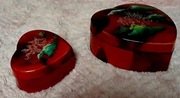 Ozdobne pudelka z PRL 2szt.