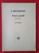 Beethoven Sonata g-moll op. 49 nr 1 na fortepian. Woytowicz.