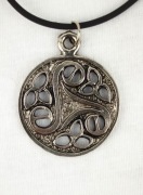 NOWY Naszyjnik wisiorek amulet talizman celtycki srebrny Vintage