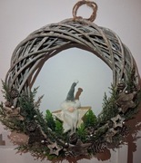 Wianek na drzwi świąteczny Boże Narodzenie wieniec 35cm stroik