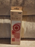 Zestaw 3 kolorowych rozet Deco 