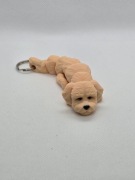 Brelok do kluczy w kształcie pieska Doodle Goldendoodle