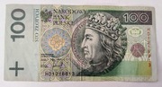 Banknot 100zł z roku 1994 numer HD1216813 Stan dobry! 