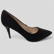 Buty czarne zamszowe zamsz klasyczne szpilki 