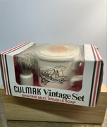 pedzel do golenia z kubek i mydło "samolot" CULMARK VINTAGE SET sterilized