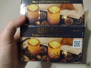 Dwie świeczki LED kolor złoty