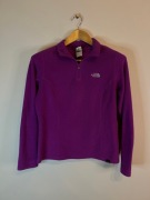 Bluza damska Polar The North Face fioletowy z logiem M