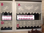 Dekoracja okienna : Aniołki, choinki, serca, bałwanki, kościół, dom.