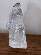 Szklana figurka, sowa, kryształ ołowiowy, vintage, stan bardzo dobry