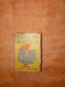 Pudełko po zapałkach puste zapałki Safety Match Kogut