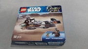 Nowy zestaw klocków Lego Star Wars The Mandalorian & Grogu's Speeder Bike