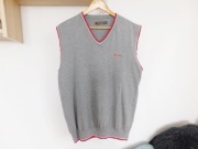 BEN SHERMAN__SZARA KAMIZELKA ME00001S__100% BAWEŁNA__2XL-3XL__J.NOWA