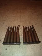 Łódki z niemiecką amunicją mauzer mosiężne