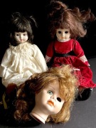 ZESTAW zabytkowych lalek,3 szt.korpusy szmaciane.