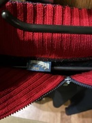 Swetr z golfem granatowy.