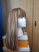 Toffi Balayage  Peruka damska 45 cm z grzywką i Naturalny efekt