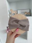 Opaska prążek szary beż 