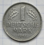 #3984 Niemcy - RFN 1 marka 1962 J
