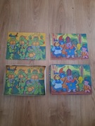 Puzzle stare SAMO-POL Gumisie Turtles wojownicze żółwie ninja zestaw