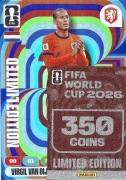 PANINI FIFA WORLD CUP 2026 LIMITED EDITION XXL DUŻA VIRGIL VAN DIJK