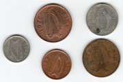 Irlandia. Republika Irlandii (Éire)  Monety obiegowe 5szt.