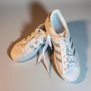 Adidas Originals Superstar dziecięce białe holograficzne rozm. 35